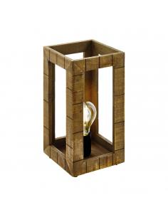 EGLO 43016 - TAKHIRA Living Room Lamp in Steel, black wood, brown