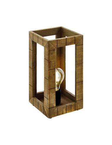 EGLO 43016 - TAKHIRA Living Room Lamp in Steel, black wood, brown