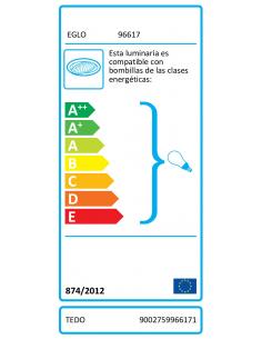 EGLO 96617 - TEDO Lámpara de Salón en Fundición de aluminio níquel-mate 2