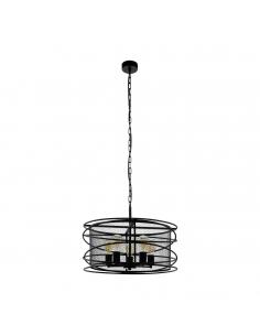 EGLO 43093 - BLACKWATER Living Room Lamp in Black Steel