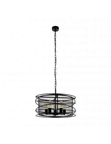 EGLO 43093 - BLACKWATER Living Room Lamp in Black Steel