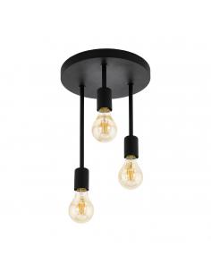 EGLO 43126 - WILMCOTE Living Room Lamp in Black Steel