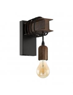 EGLO 43152 - TOWNSHEND 4 Lámpara de Salón en Acero negro, marrón