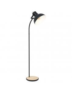 EGLO 44059 - LUBENHAM Living Room Lamp in Steel, black wood, brown