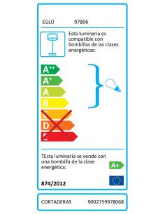 EGLO 97806 - CORTADERAS LED floor lamp in black steel, gold 2