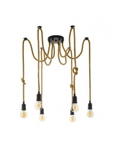 EGLO 43195 - RAMPSIDE Living Room Lamp in Black Steel