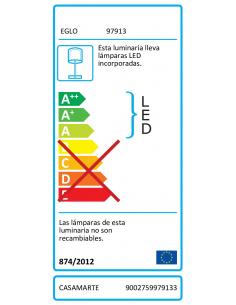 EGLO 97913 - CASAMARTE Lámpara LED en Acero níquel-mate 2