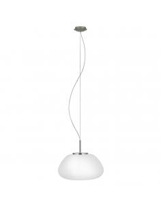 EGLO 39167 - BALMES Hanging lamp in Steel and matte opaline glass