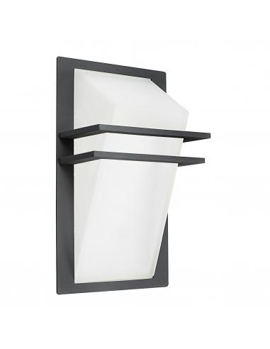 EGLO 83433 - PARK Wall lamp in cast aluminum and satin glass