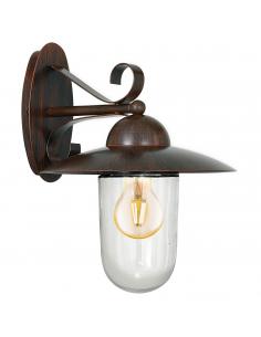 EGLO 83589 - MILTON Wall lamp in Galvanized Steel and Glass