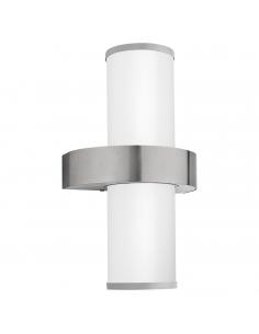 EGLO 86541 - BEVERLY Wall lamp in Stainless steel and satin glass