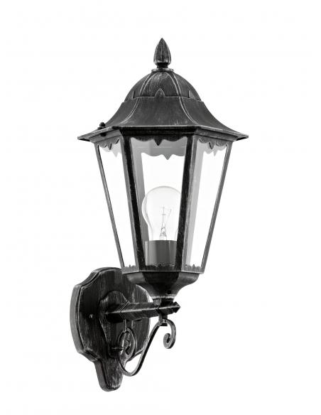 EGLO 93457 - NAVEDO Wall lamp in Cast Aluminum and Glass