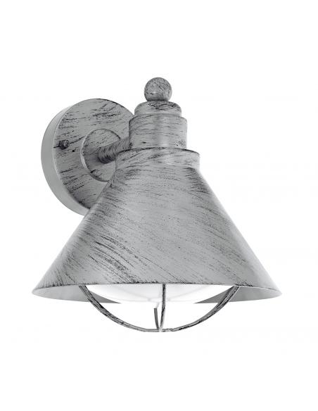 EGLO 94859 - BARROSELA Wall lamp in galvanized steel and acrylic