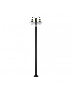 EGLO 97288 - SIRMIONE Floor lamp in galvanized steel and matte opaline glass