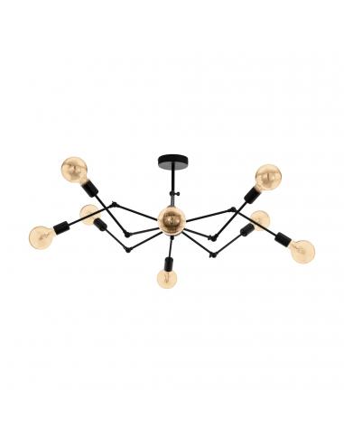 EGLO 49037 - EXMOOR Living Room Lamp in Black Steel