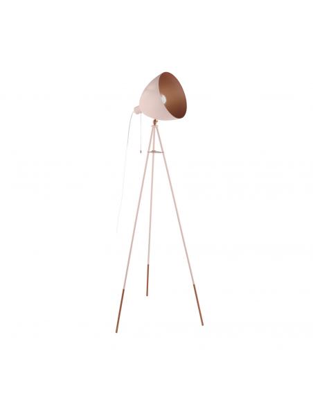 EGLO 49039 - CHESTER-P Living Room Lamp in Steel pastel apricot, copper