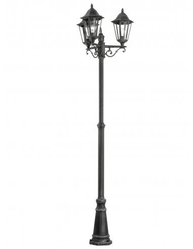 EGLO 93465 - NAVEDO Floor lamp in Cast Aluminum and Glass