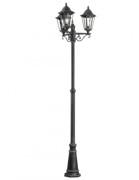 EGLO 93465 - NAVEDO Floor lamp in Cast Aluminum and Glass