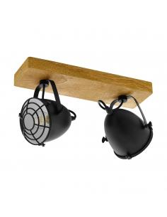 EGLO 44092 - GATEBECK LED Spotlight in Wood, Nature and Steel