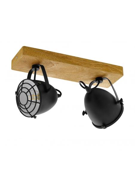 EGLO 44092 - GATEBECK LED Spotlight in Wood, Nature and Steel