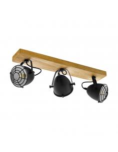 EGLO 44093 - GATEBECK LED Spotlight in Wood, Nature and Steel