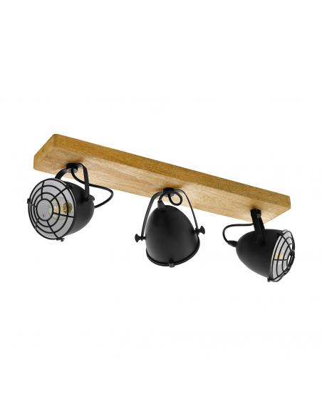 EGLO 44093 - GATEBECK LED Spotlight in Wood, Nature and Steel