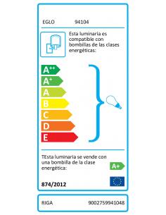 EGLO 94104 - RIGA Lámpara de pared en Acero galvanizado 2