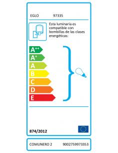 EGLO 97335 - COMUNERO 2 Lámpara de pared en Fundición de aluminio y Acrílico 2