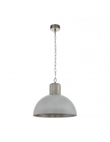EGLO 49105 - COLDRIDGE Living Room Lamp in Aluminum, pearl gray steel, winter gray
