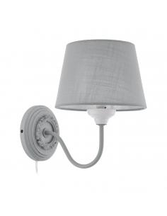 EGLO 43238 - LARACHE 2 Wall lamp in Wood, steel and Textile, linen