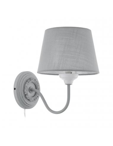 EGLO 43238 - LARACHE 2 Wall lamp in Wood, steel and Textile, linen