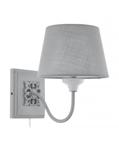 EGLO 43239 - LARACHE 2 Wall lamp in Wood, steel and Textile, linen