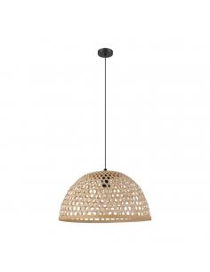 EGLO 43254 - CLAVERDON Pendant Lamp in Steel and Wood