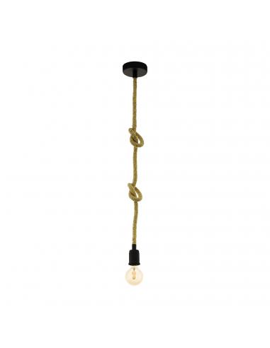 EGLO 43256 - RAMPSIDE Pendant Lamp in Steel and Wood