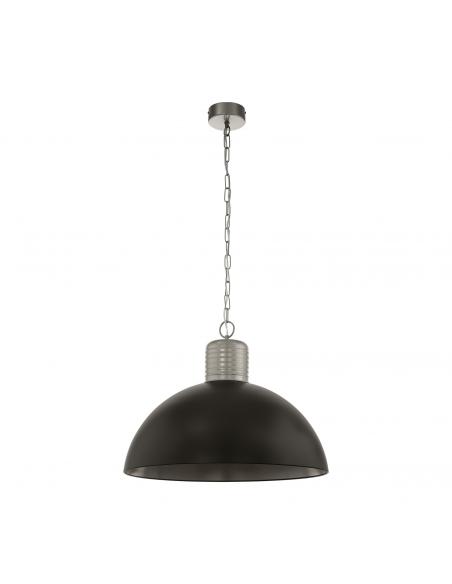 EGLO 49107 - COLDRIDGE Lámpara de Salón en Aluminio, acero gris perla, ocre oscuro