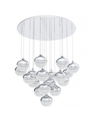 EGLO 39528 - MIOGLIA Pendant Lamp in Steel and Acrylic