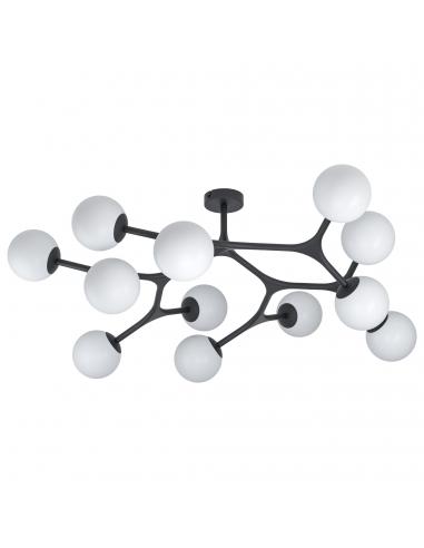 EGLO 39529 - MARAGALL Ceiling lamp in Steel and matte opaline glass