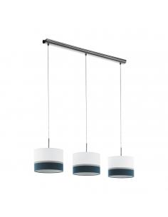 EGLO 39555 - SPALTINI Pendant Lamp in Steel and Textile