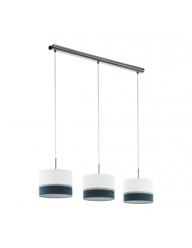 EGLO 39555 - SPALTINI Pendant Lamp in Steel and Textile