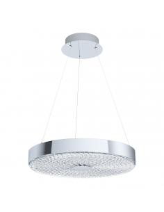 EGLO 39571 - ESCORIHUEL Steel and Glass pendant lamp with crystals