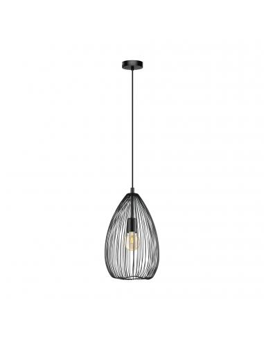 EGLO 49141 - CLEVEDON Living Room Lamp in Black Steel