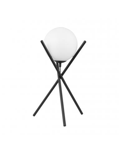 EGLO 39593 - SALVEZINAS Table lamp in Steel and matte opaline glass