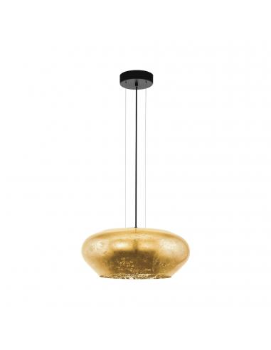 EGLO 39595 - PRIORAT Steel and Glass Pendant Lamp