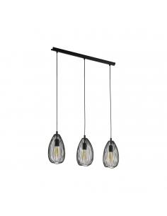 EGLO 49142 - CLEVEDON Living Room Lamp in Black Steel