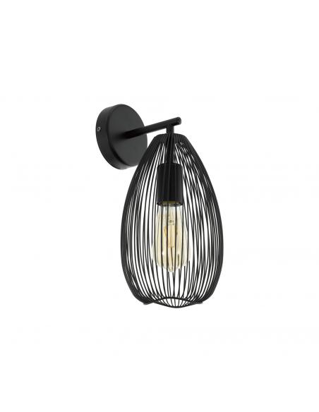 EGLO 49143 - CLEVEDON Living Room Lamp in Black Steel