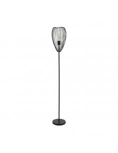 EGLO 49145 - CLEVEDON Living Room Lamp in Black Steel