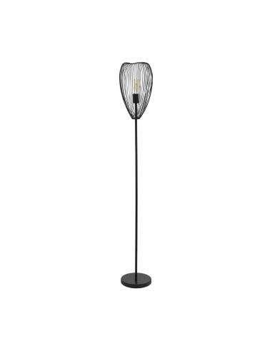 EGLO 49145 - CLEVEDON Living Room Lamp in Black Steel