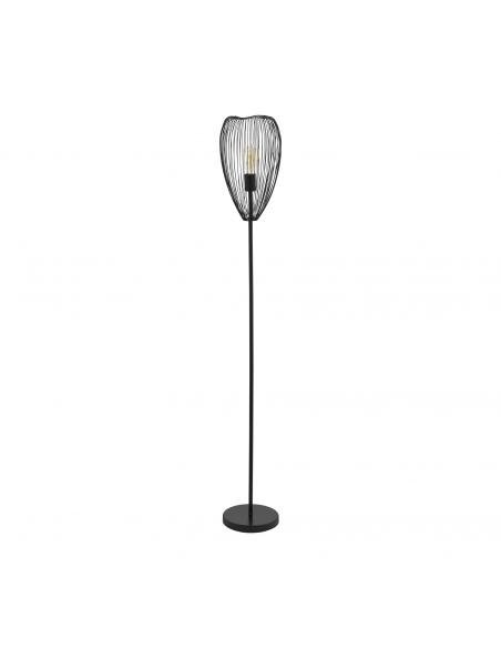 EGLO 49145 - CLEVEDON Living Room Lamp in Black Steel