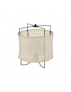 EGLO 43293 - BRIDEKIRK Table lamp in Steel and Textile, linen