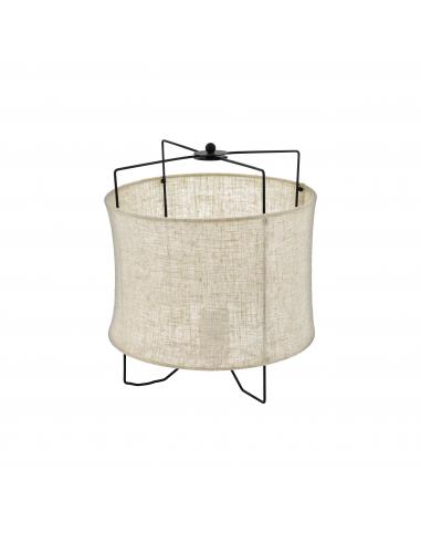 EGLO 43293 - BRIDEKIRK Table lamp in Steel and Textile, linen